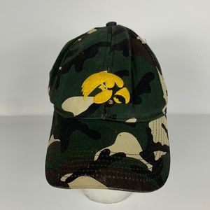 Team Starter Iowa camouflaged hat with velcro strap in back
